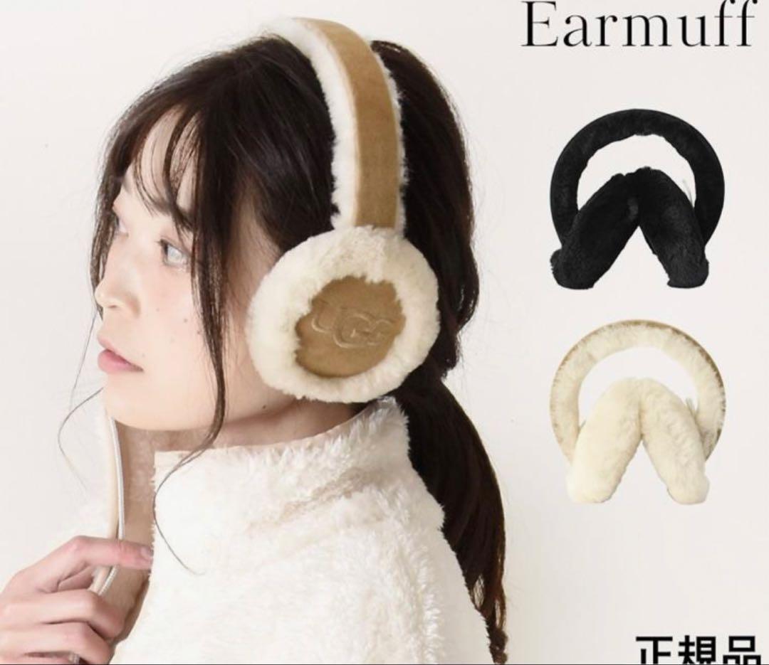 【WEB限定】＜UGG＞シープスキン エンブロイダリー イヤーマフ