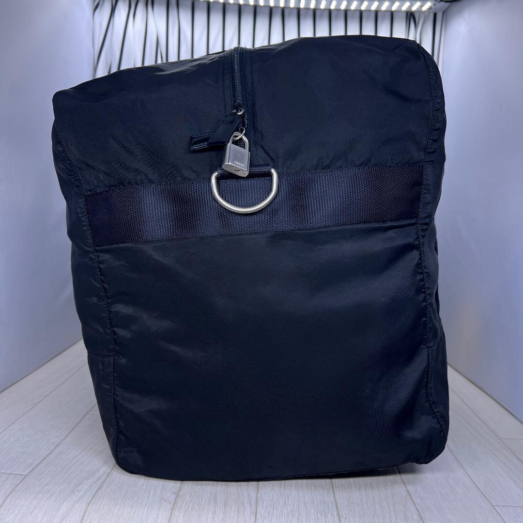 【格安】PRADA×プラダ 特大パドロックボストンバッグ