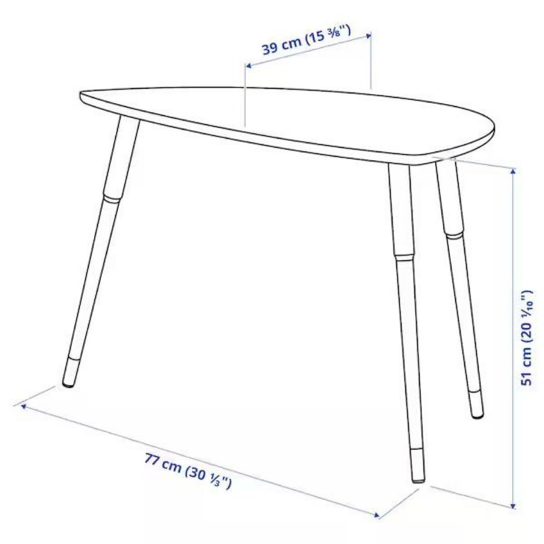 【廃盤・美品】IKEA LOVBACKEN サイドテーブル　オレンジ