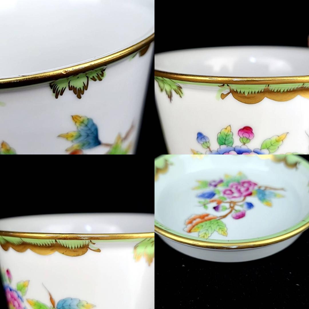 ☆良品☆ヘレンド　ヴィクトリアブーケ　キャッシュポット　花瓶　植木鉢