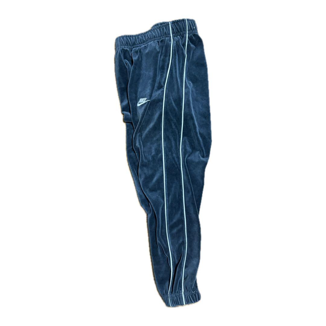 Nike ベロア 黒　トラックパンツXL