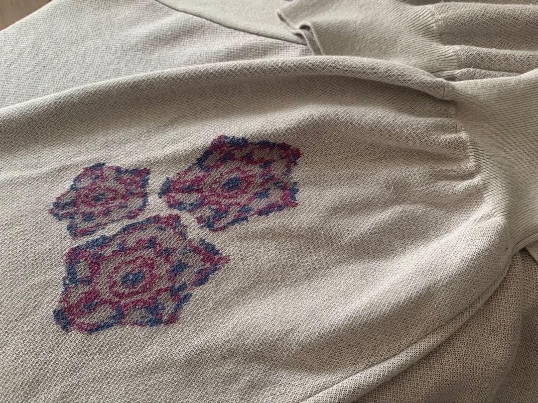 完売品‼️プロセカ×ZOZOZTOWN 東雲絵名フラワーニットカーディガングレーM