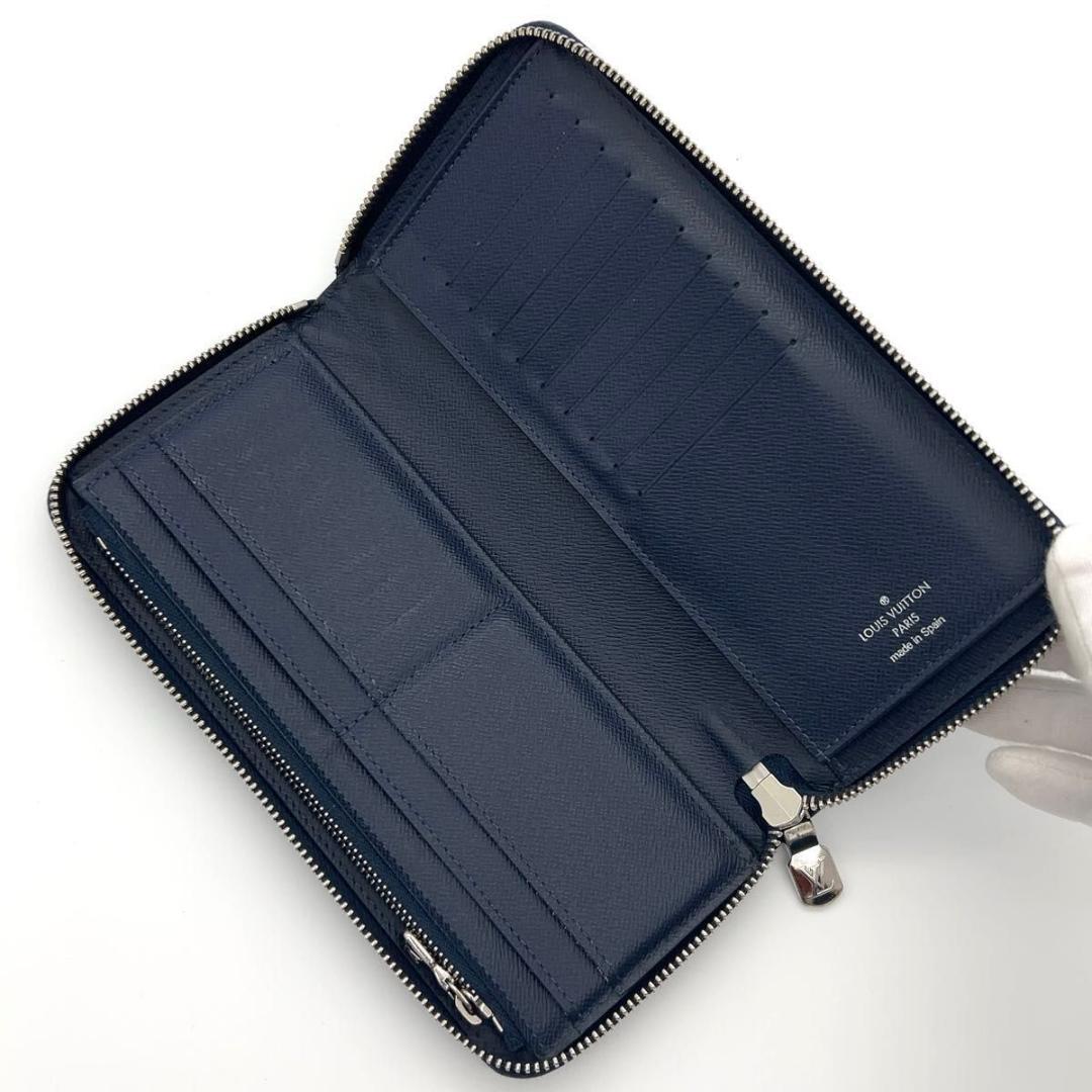 限界価格❣️ルイヴィトン タイガ 長財布 ジッピー ヴェルティカル ネイビー 箱付