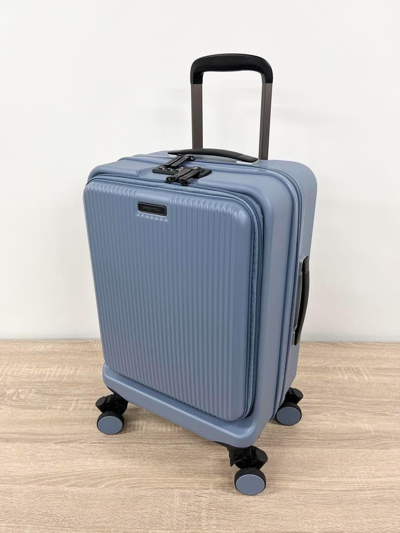 ブライテック BRO-18 機内持ち込み ストーンブルー　ストッパー付き