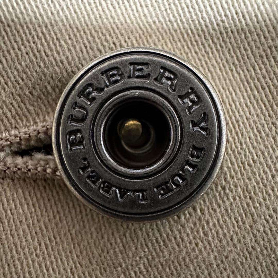 希少 レア バーバリー ブルーレーベル 牛革 コート ロゴ 三陽商会 ジャケット