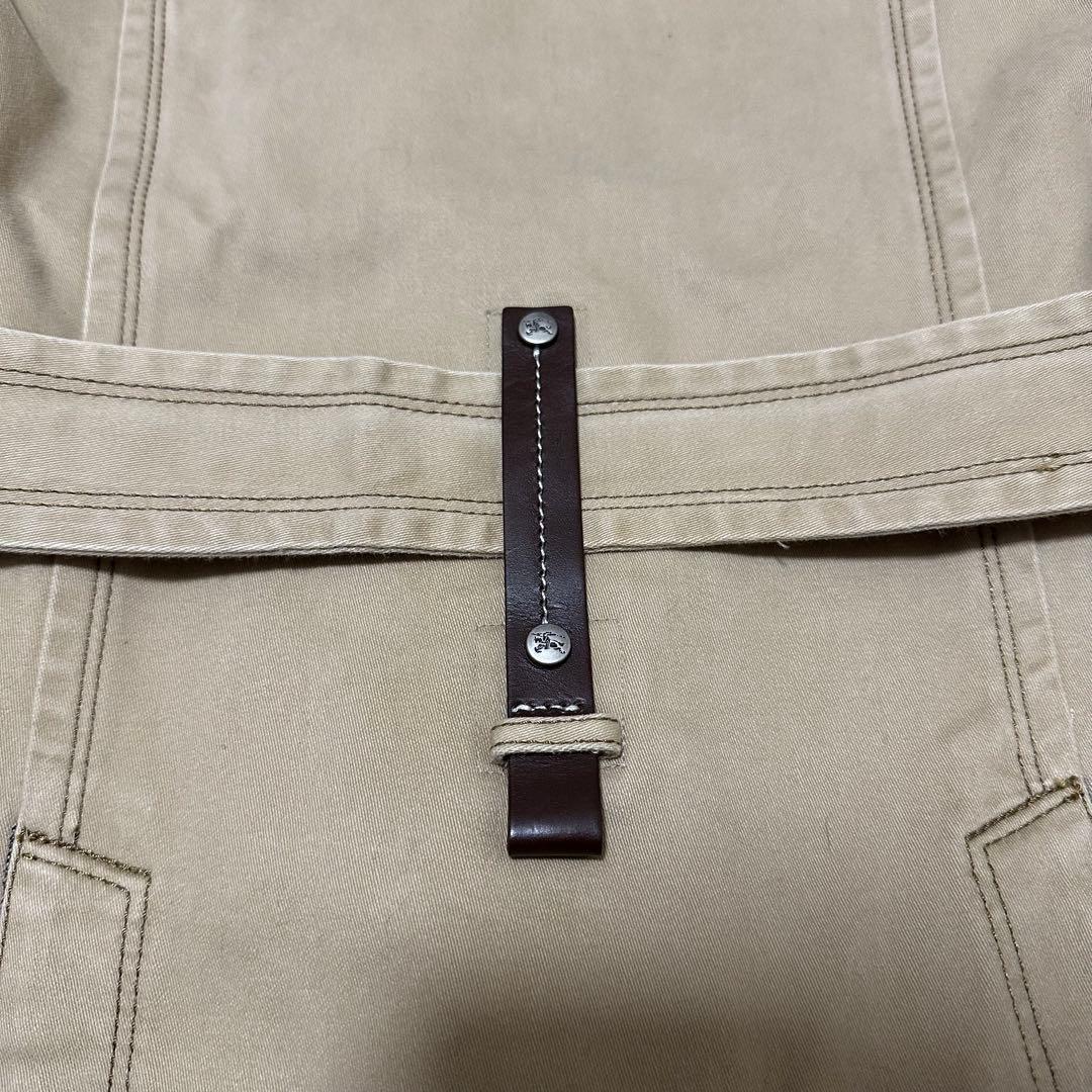 希少 レア バーバリー ブルーレーベル 牛革 コート ロゴ 三陽商会 ジャケット