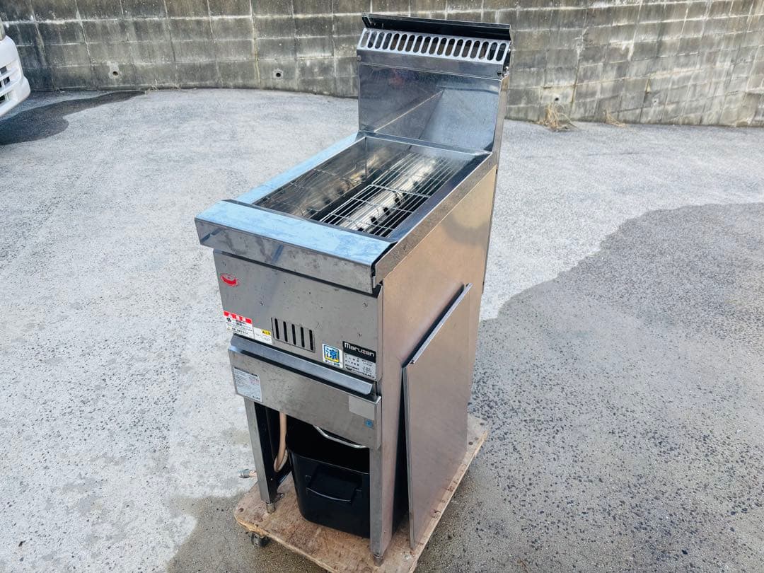 M13★マルゼン★LPガス ガスフライヤー 油13L 業務用 中古品 厨房 店舗