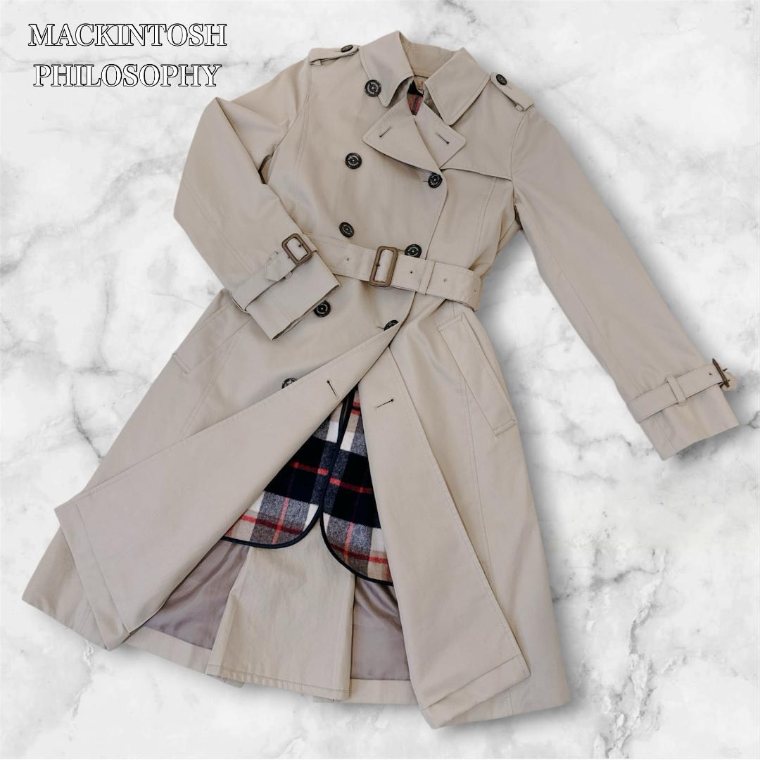 【極美品】マッキントッシュ フィロソフィー トレンチコート　ライナー 付き 36