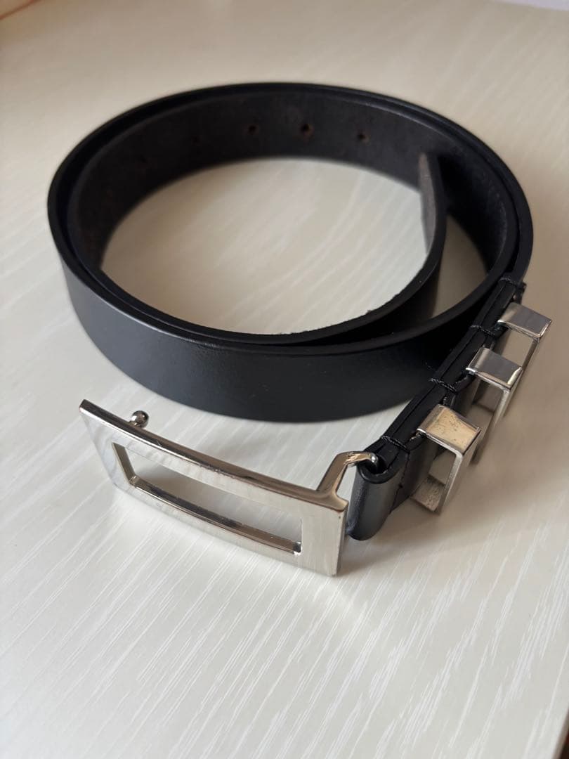 [Adrer] 完売品　hand made レザーベルト　黒　ブラック