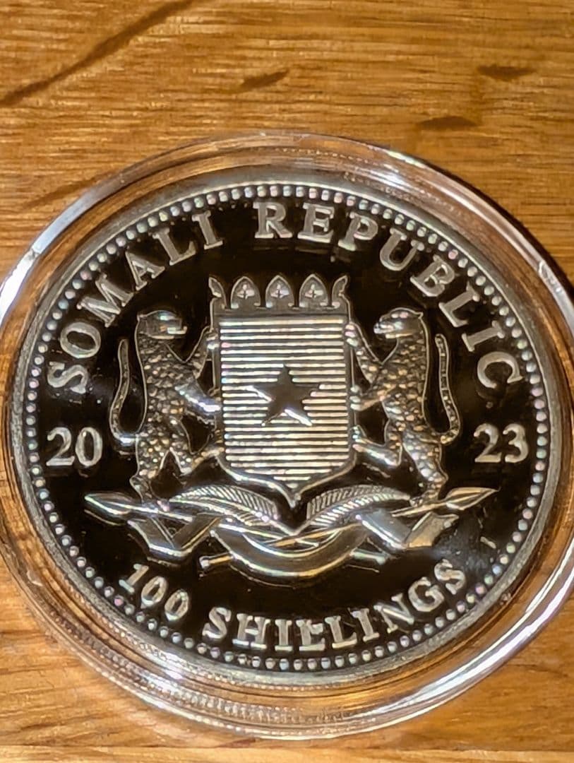 (保証書付)エレファント銀貨 2023年