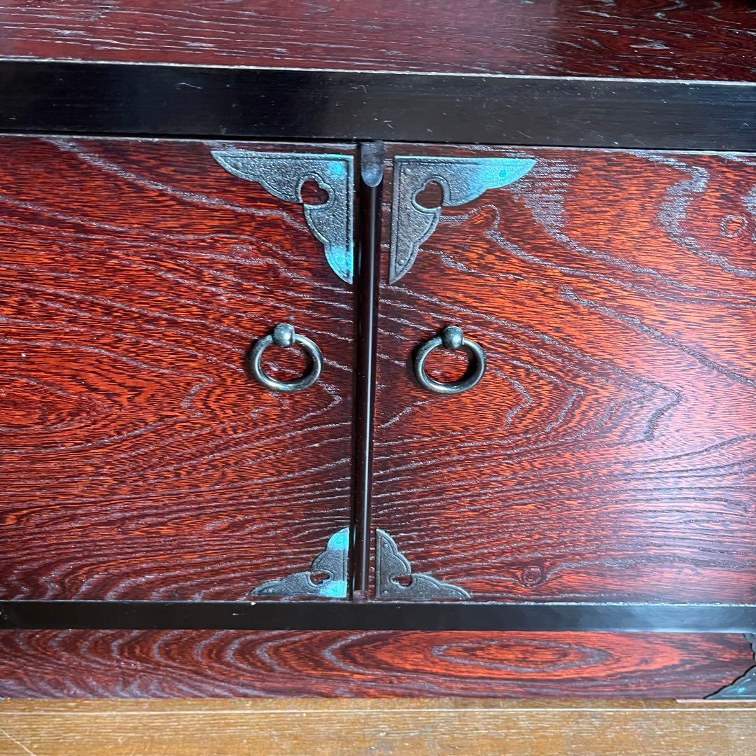 【アンティーク】昭和レトロ 木製 民芸箪笥 和たんす 和製キャビネット チェスト