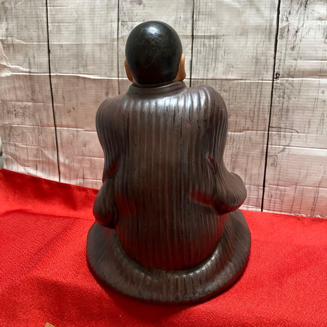 大倉謹製　陶器製 仙台四郎 幸福を呼ぶ 福の神 縁起物 招福 仙壺四郎