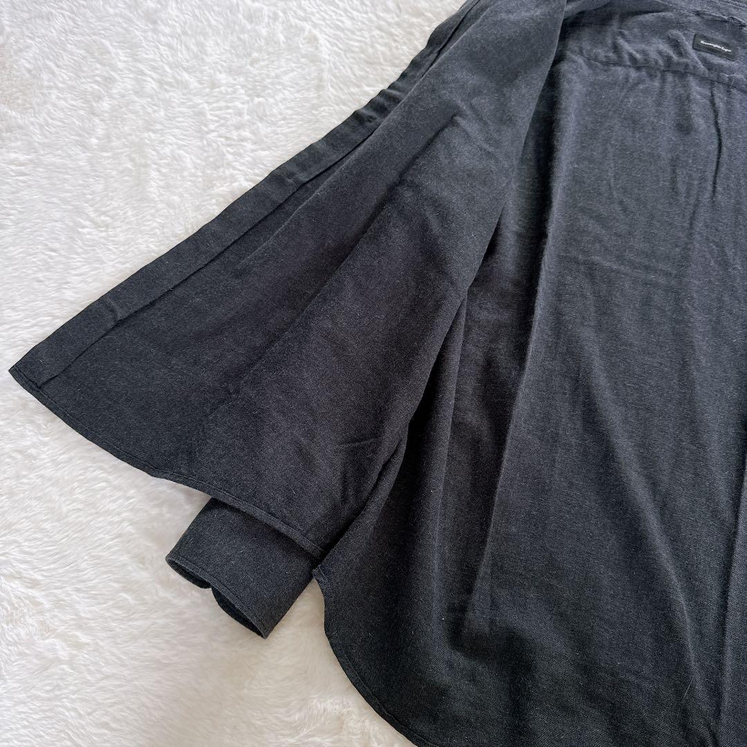 【Ermenegildo Zegna】長袖シャツ コットンカシミヤ混 グレー M