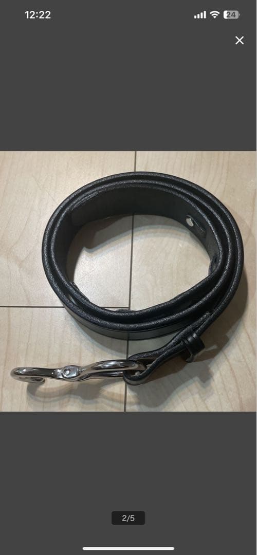 tory leatherフックベルト