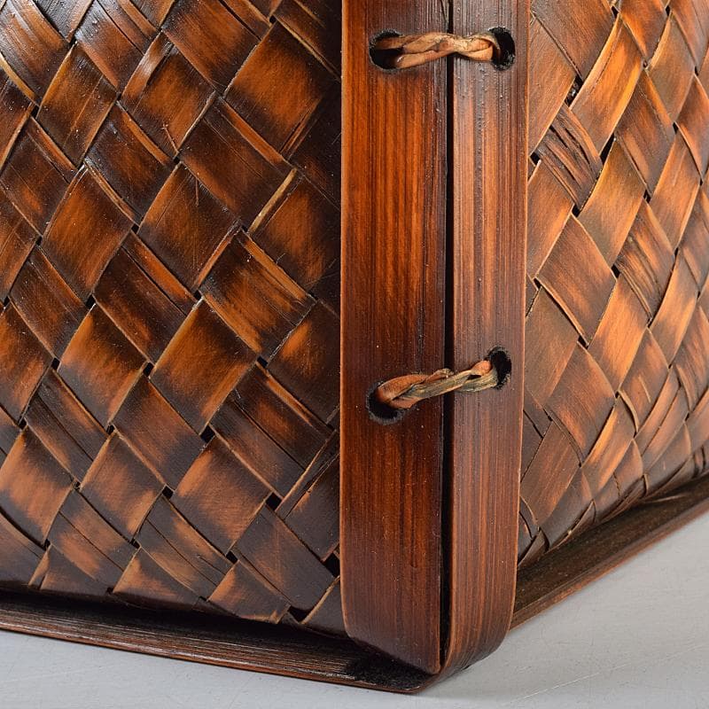 茶道具　御所篭　茶籠　黒楽茶碗　棗など　八点　一式　仕覆付　M　R9459