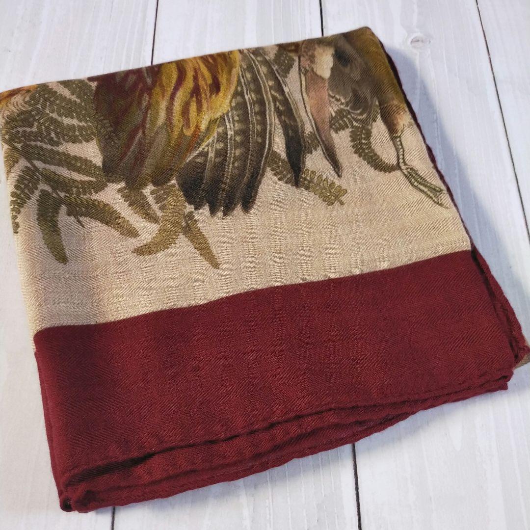 ☘️希少☘️カシミヤ エルメス　GIBIERS　狩猟の鳥獣　カレ90