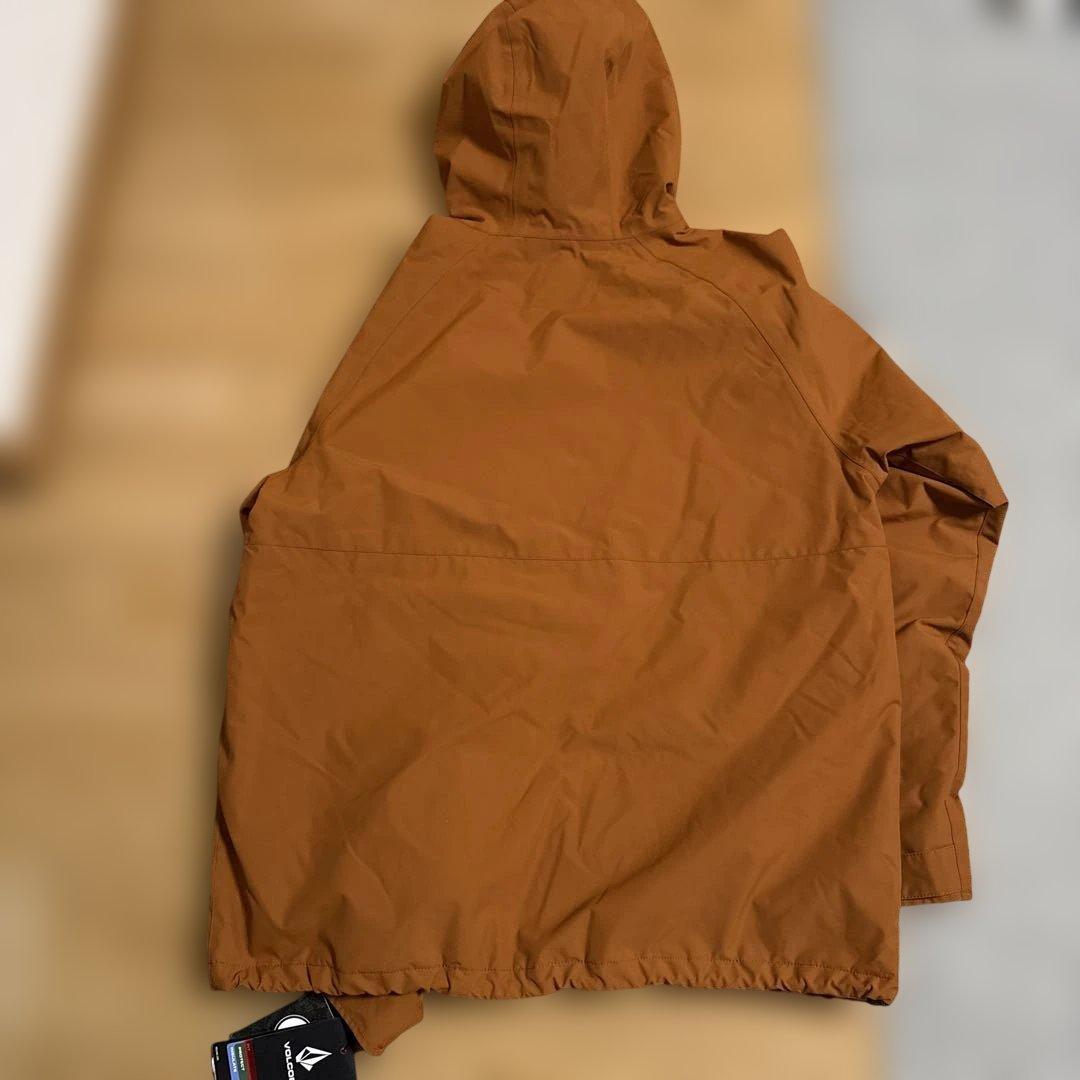 Volcom オレンジ(ブラウンっぽさも)フード付きジャケット
