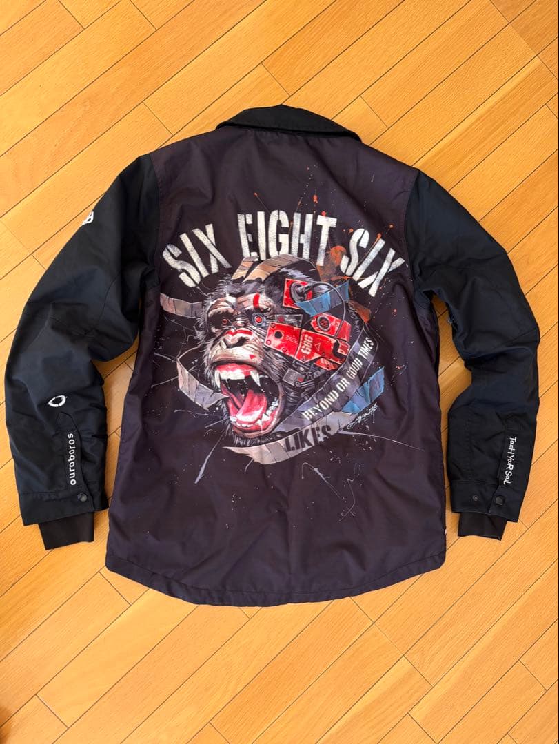686 Dragon76 コラボ スノーボードジャケット メンズ Sサイズ