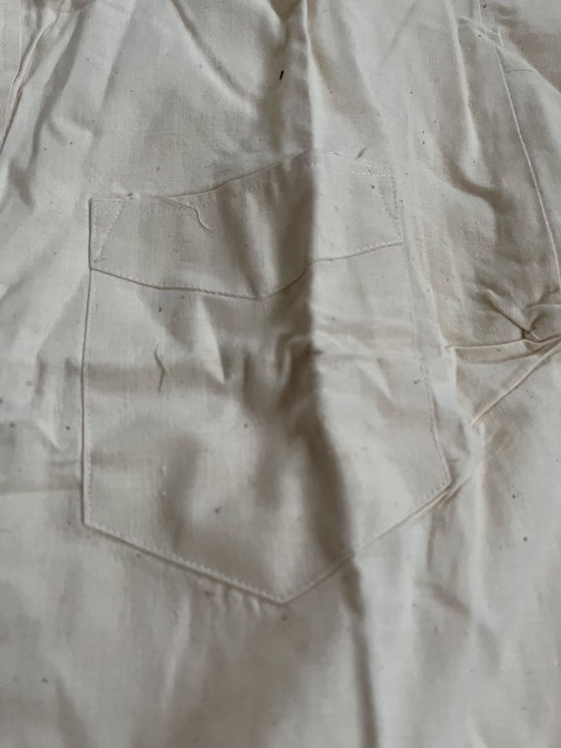 明治 大正 昭和初期 戦前 戦中 戦後 国民服 襟付木綿シャツ 作業着 貝釦