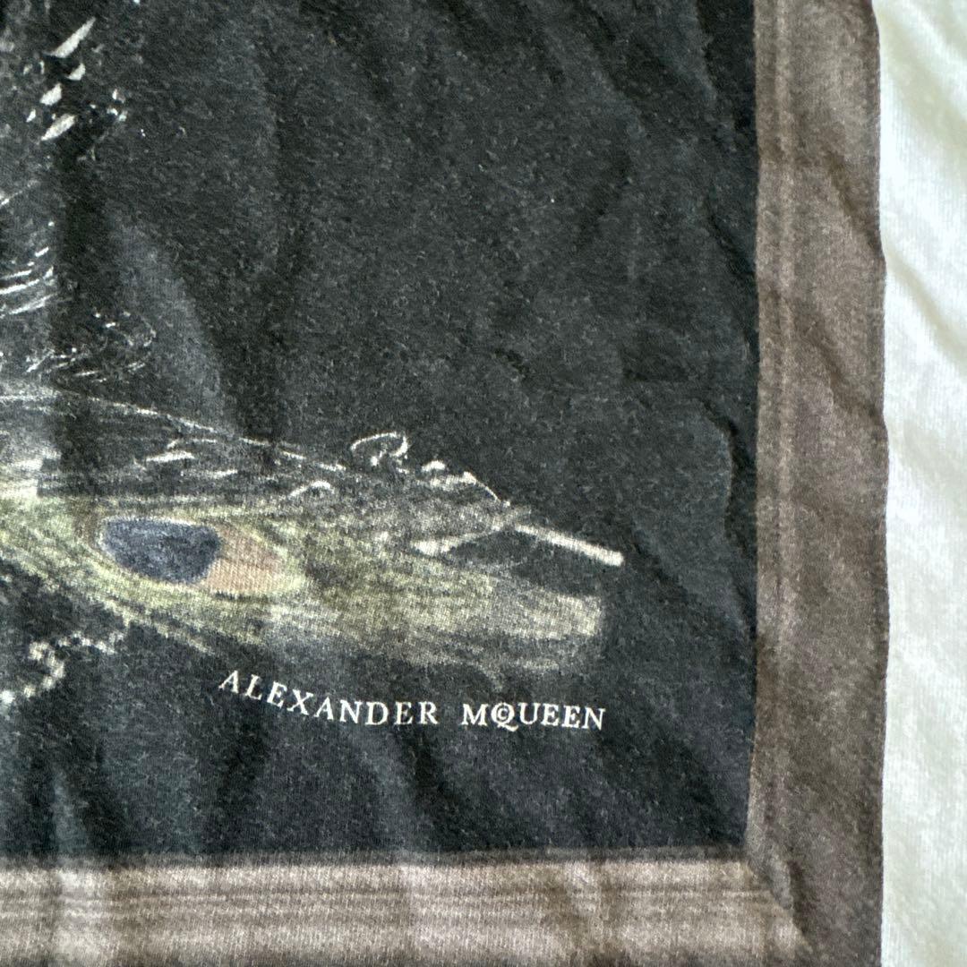 アレキサンダーマックイーン (レア) スカル ローズ フレームプリントＴシャツ