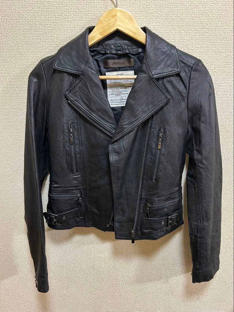希少　panaji 羊革　2way ライダース　goa company ブラック