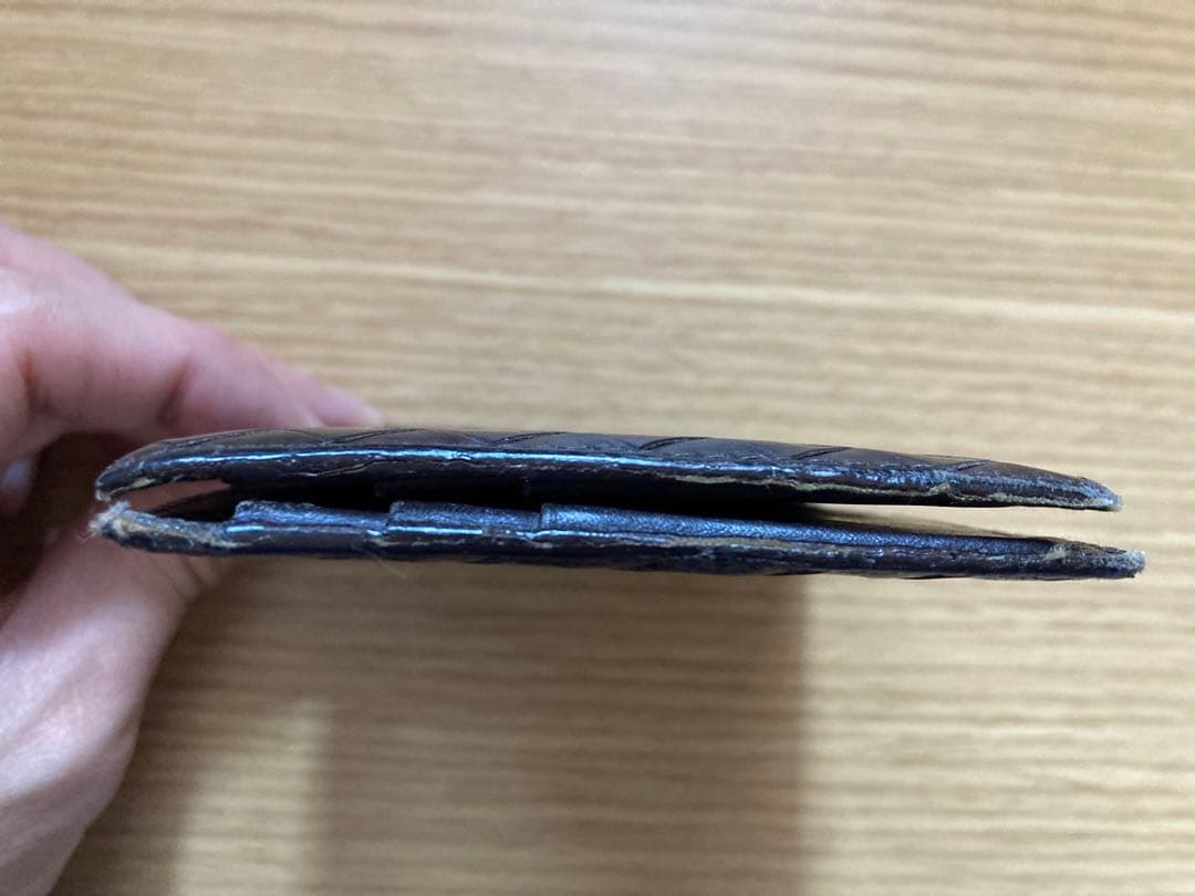 【中古品】Bottega Veneta ボッテガ 財布 マネークリップ ブラウン