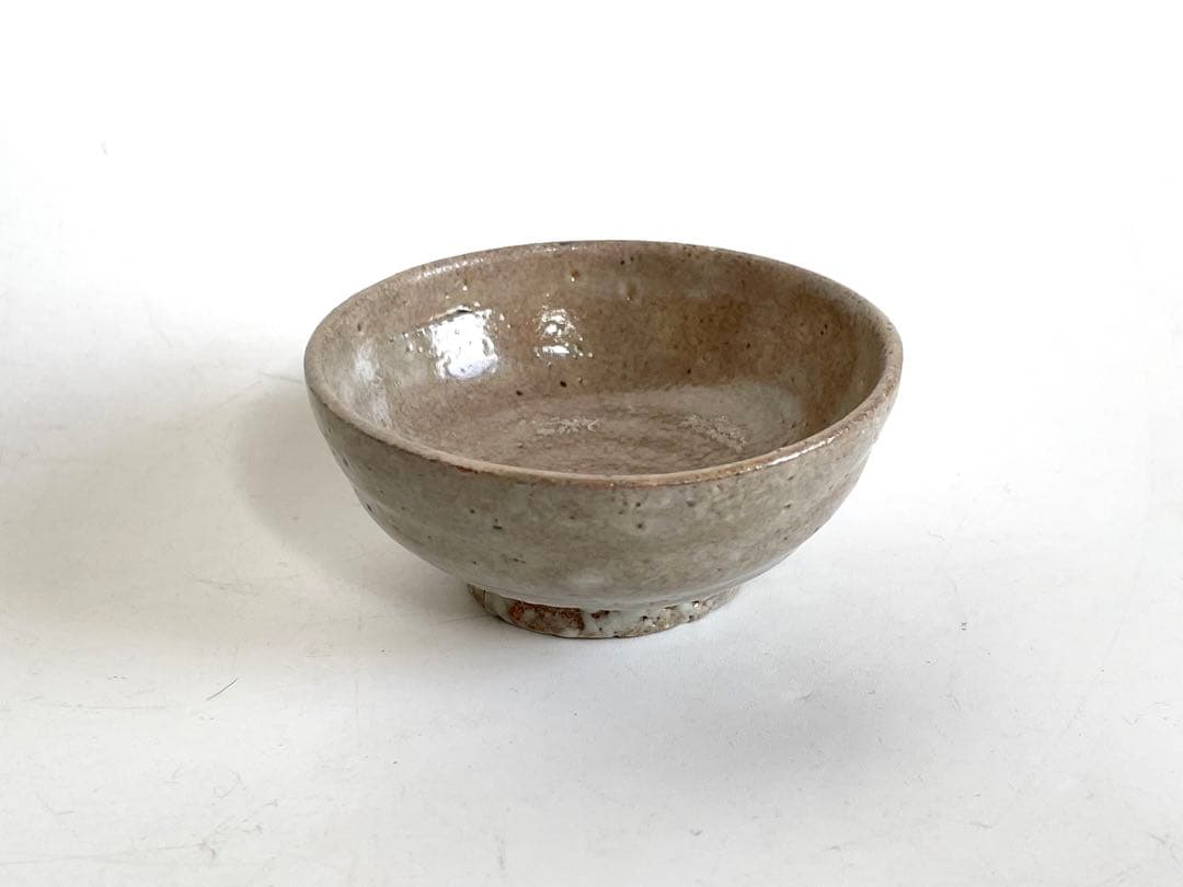 陶芸家　武末日臣　井戸　杯　盃　ぐい呑　酒器　平盃　梅花皮　共箱　李朝　唐津