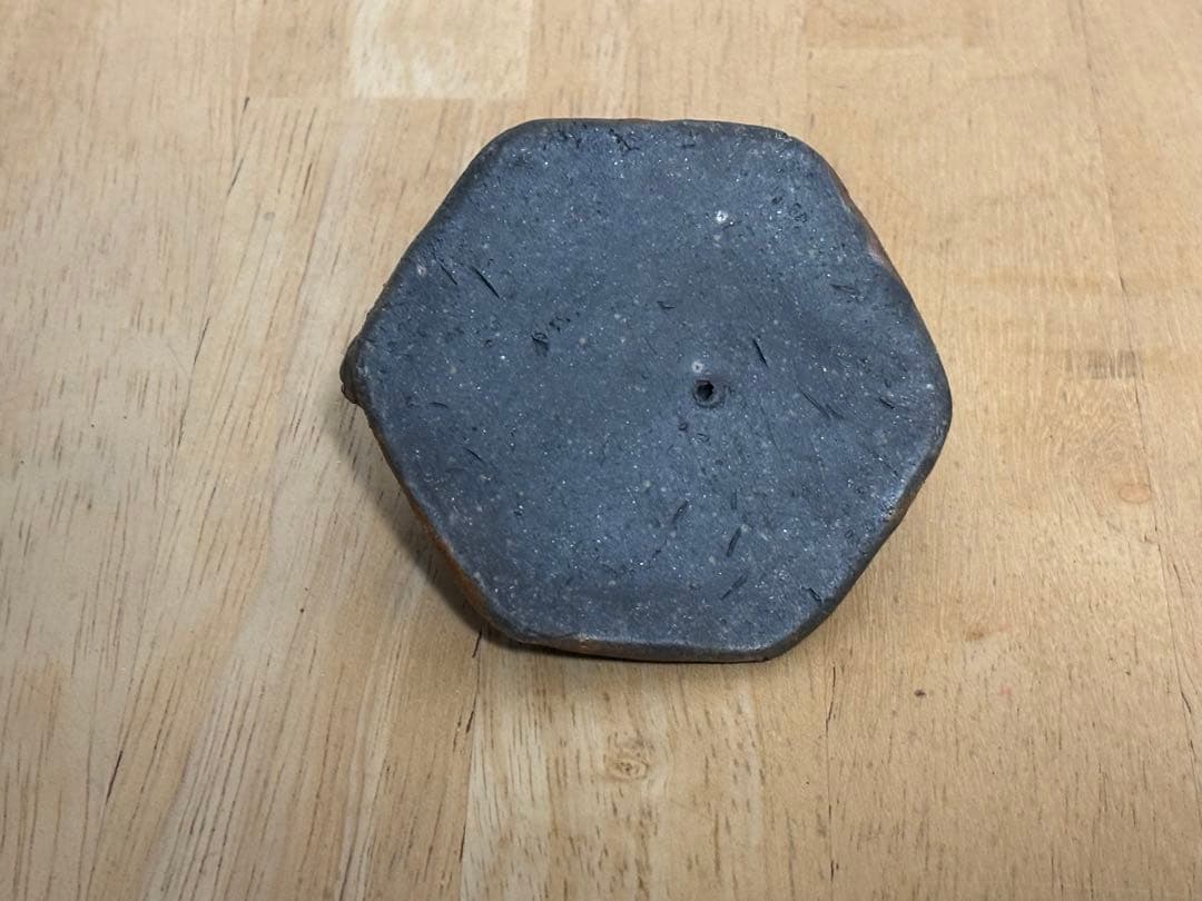 79.備前焼 宝瓶 登り窯 龍 りゅう 六角 手びねり 急須