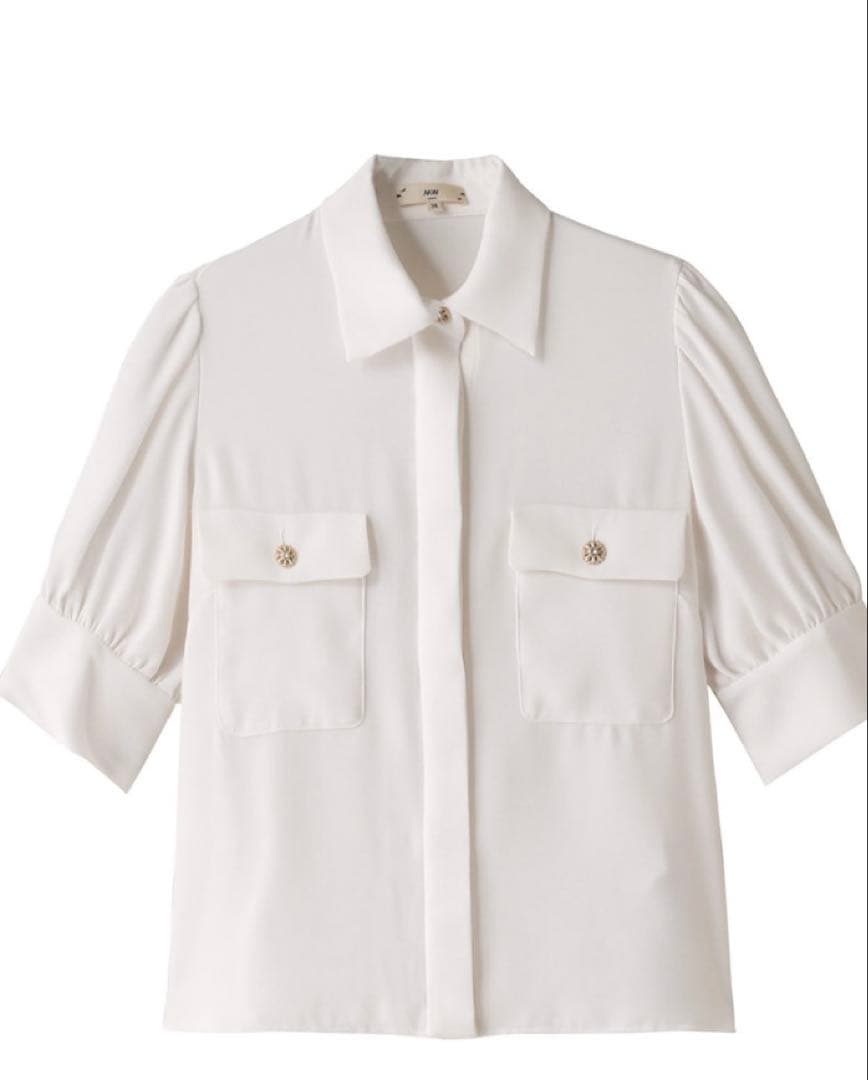 MWtokyo(エムタブリュー) ハーフスリーブビジューブラウス