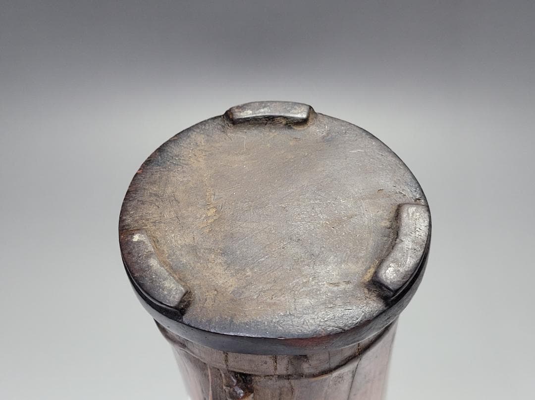 竹製 筆筒 明清時代 高さ約13.1cm