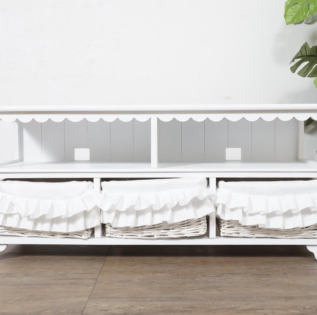 みーこ♡　　テレビボード　テレビ台　幅　100　バスケット3個