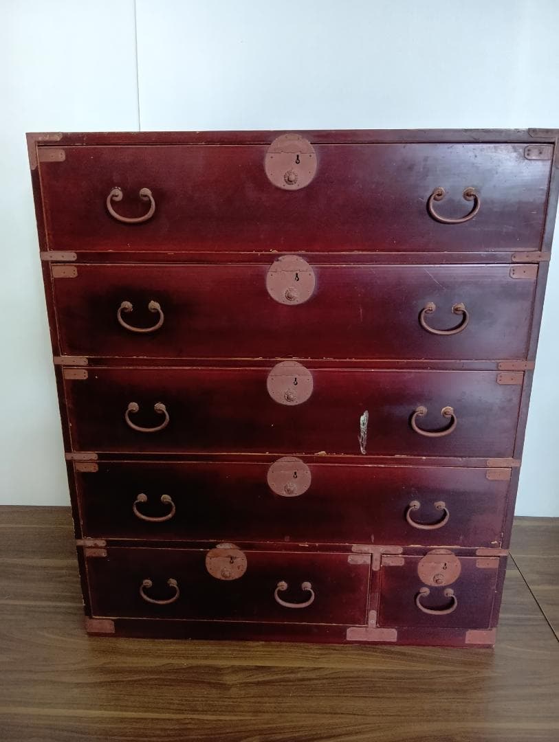 古家具　昭和レトロ　和箪笥　チェスト　アンティーク　5段