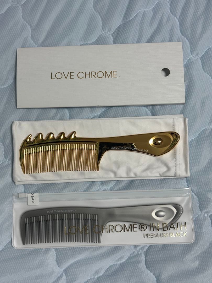 ラブクロム コーム スカルプカッサゴールド/ IN BATH プレミアムブラック