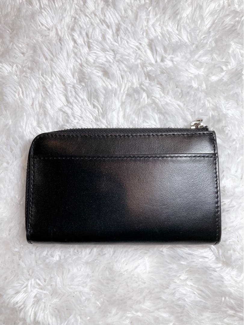 美品 DIESEL 牛革 ビッグロゴ 財布 ラウンドファスナー