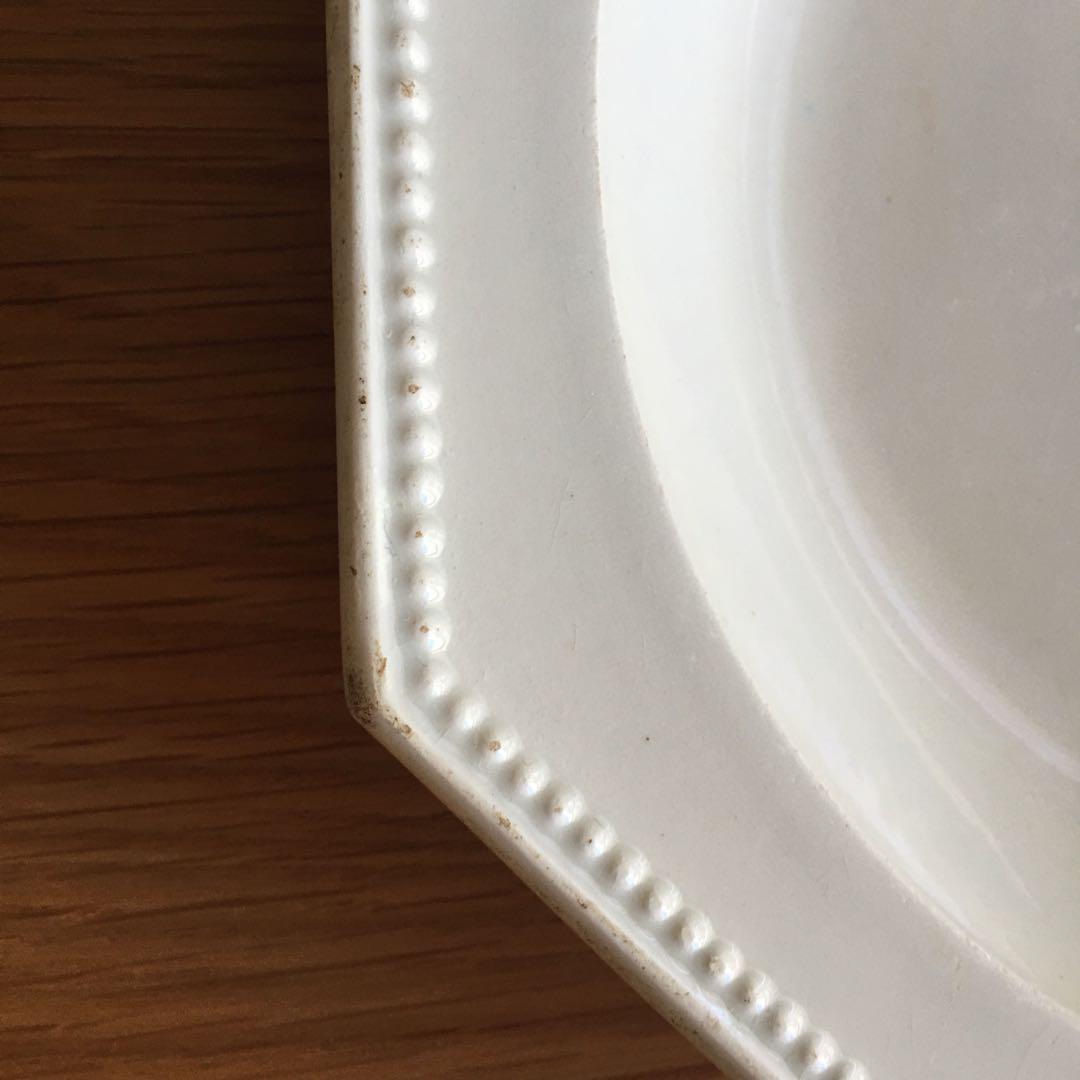 モントロー ファイアンスフィーヌ オクトゴナルプレート 深皿 アンティーク