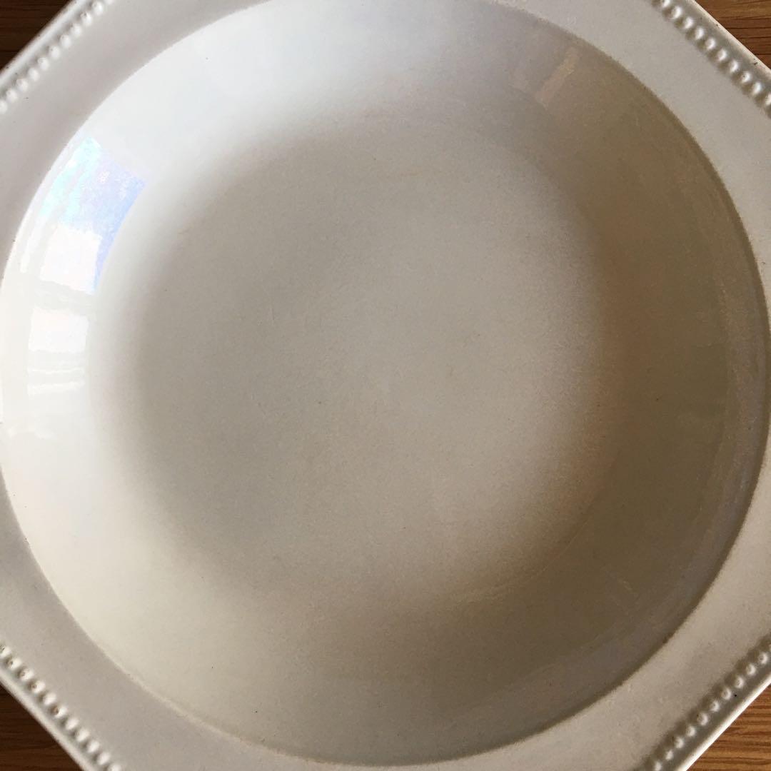 モントロー ファイアンスフィーヌ オクトゴナルプレート 深皿 アンティーク