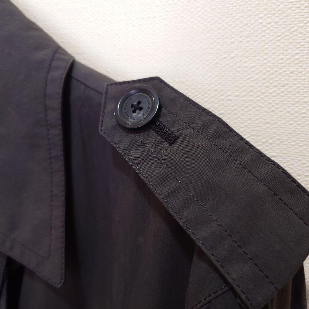 【美品】バーバリーブラックレーベル トレンチコート 黒 LL 薄手 春物