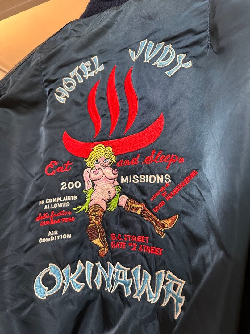 USA製 ALPHA アルファ刺繍 MA-1 フライト ジャケット80s~90s