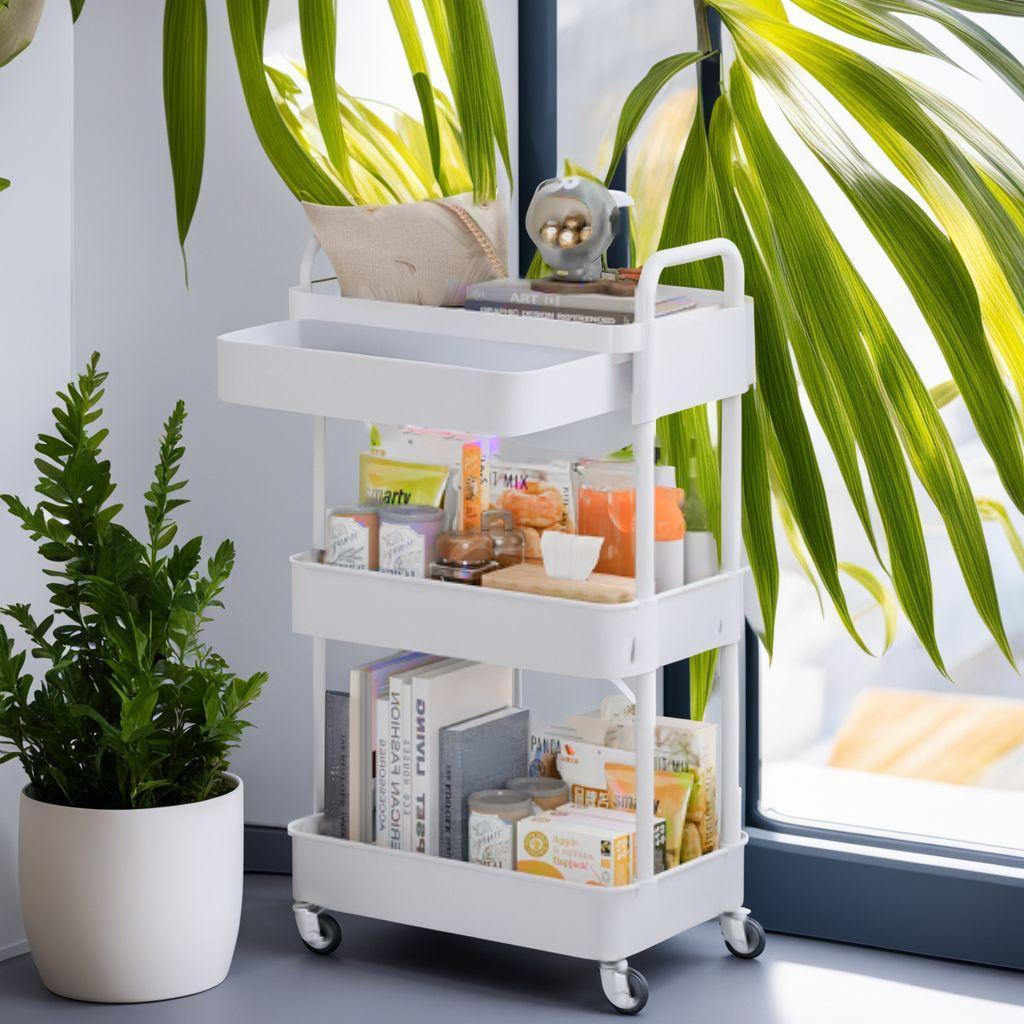 収納ラック 引き出し キャスター 棚 360度回転