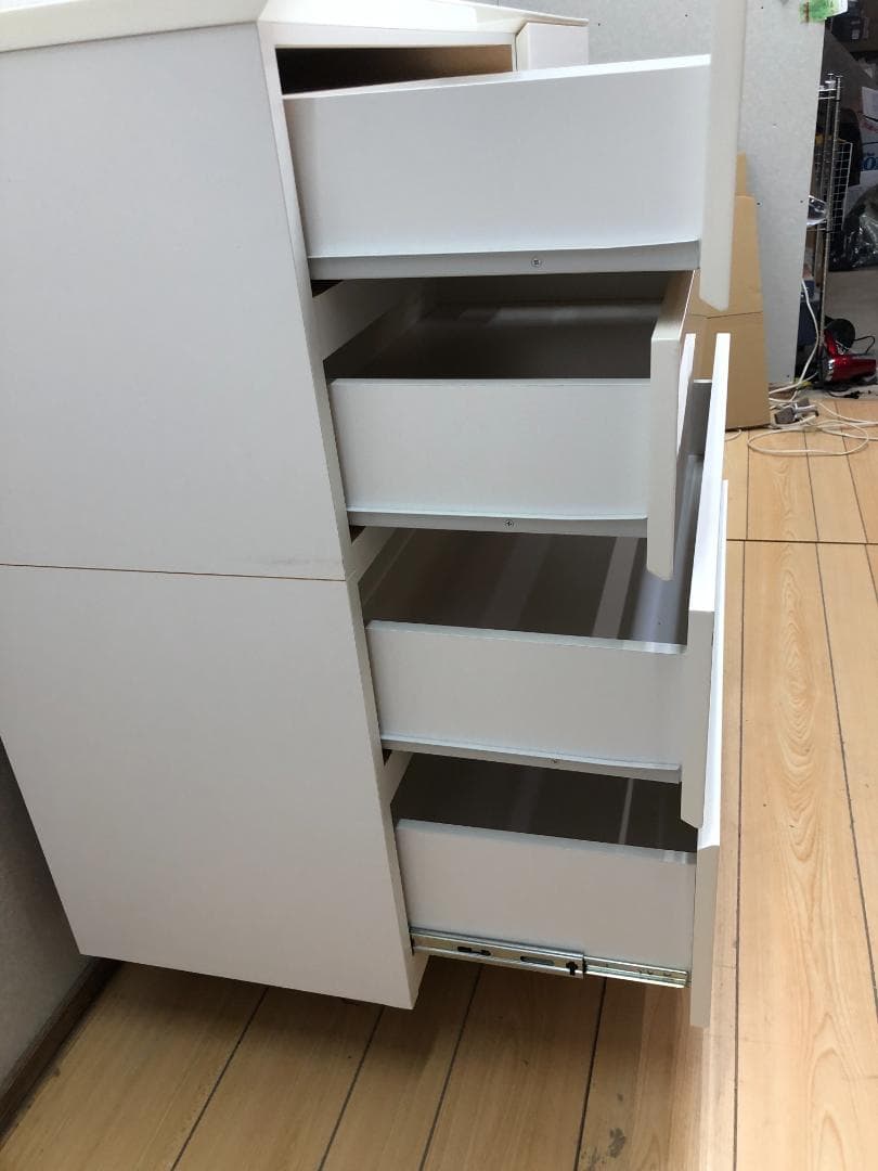 ニトリ ローチェスト クエス　ホワイトウォッシュ 140cm幅　250428-4