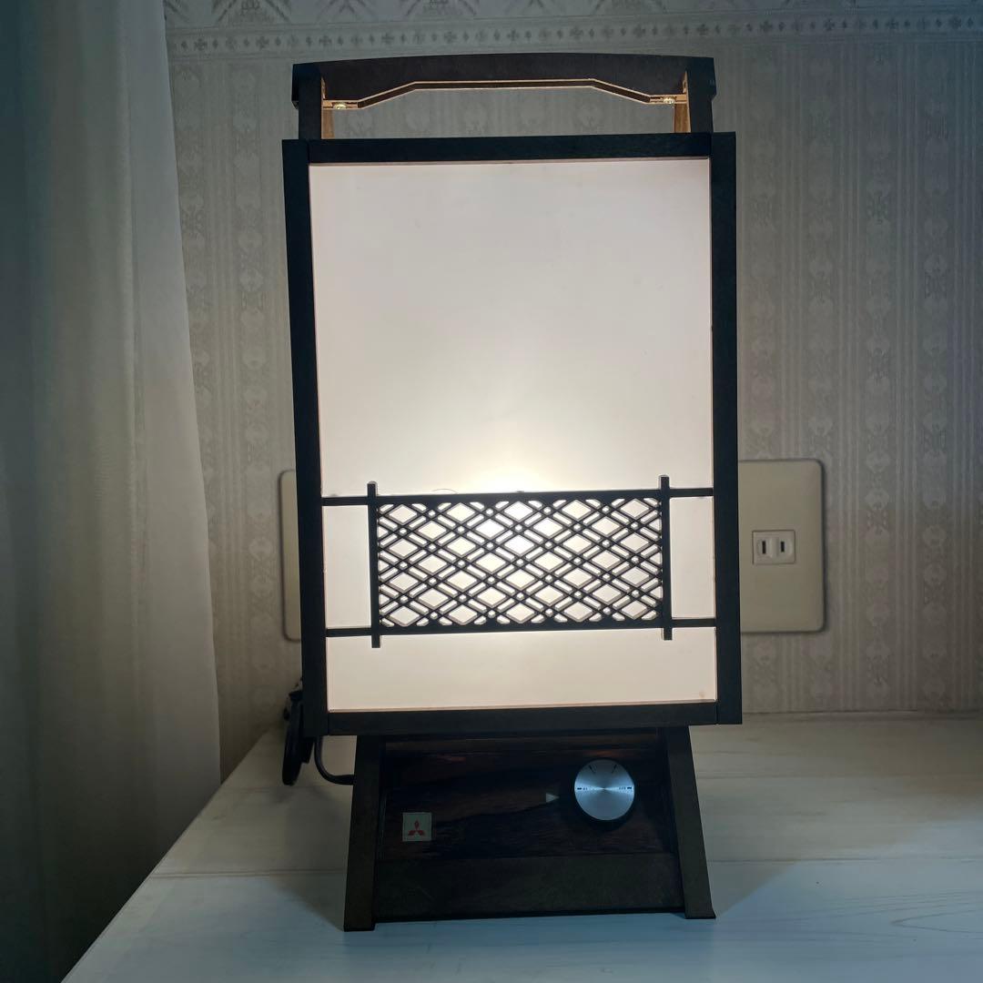 【美品】昭和レトロ 三菱電機白熱灯スタンド 行燈 希少