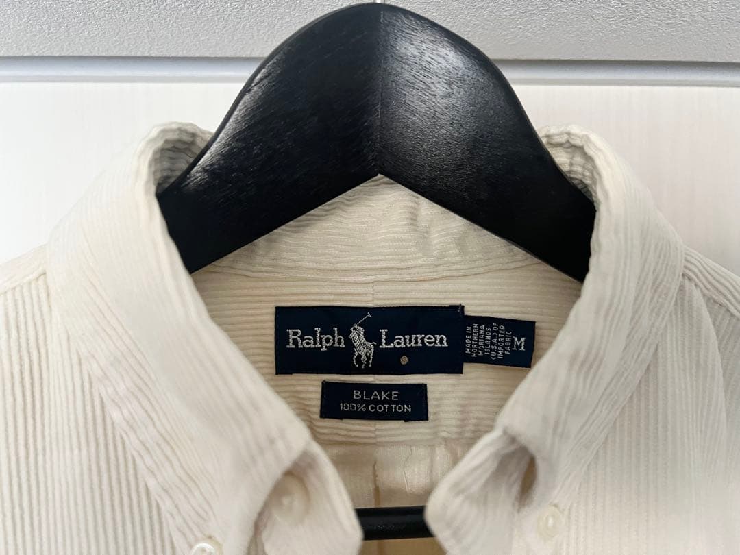 Ralph Lauren BRAKE アイボリー コーデュロイ 長袖シャツ