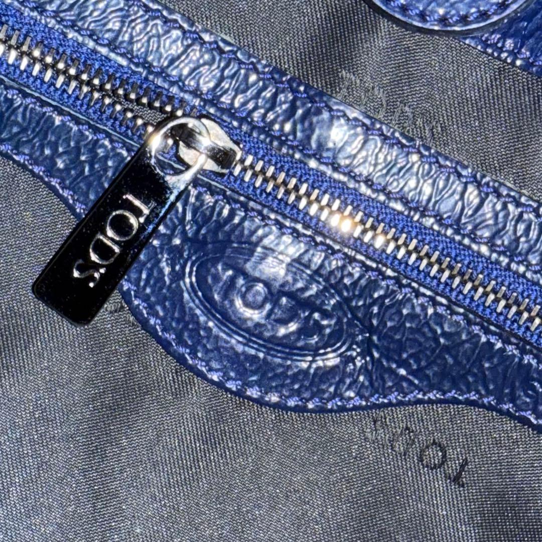 ⭐️極美品⭐️　TOD's　トッズ　2way　ハンドバッグ　トート　ネイビーブルー