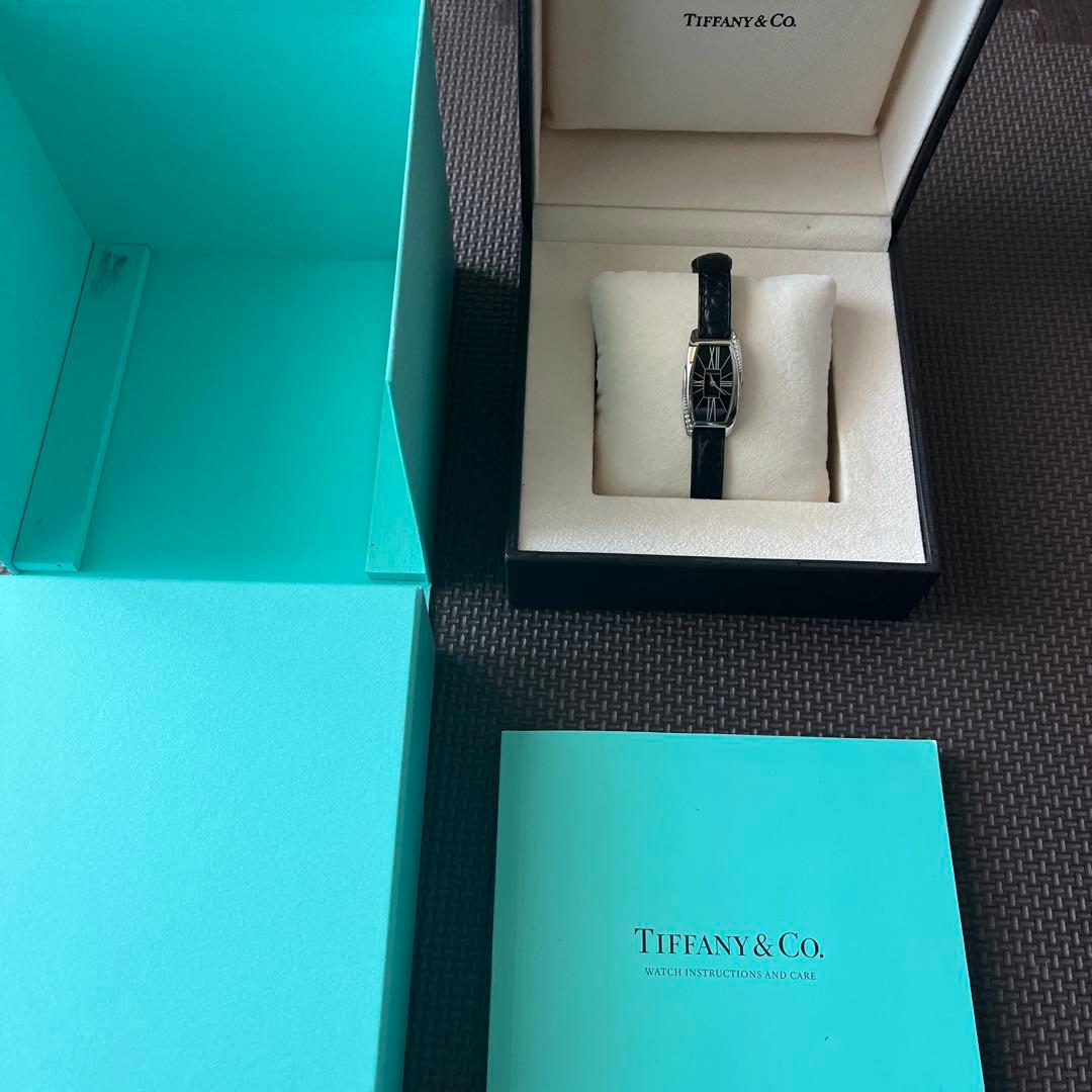TIFFANY&Co. ジェメア スモール K18WG ダイヤベゼル クォーツ