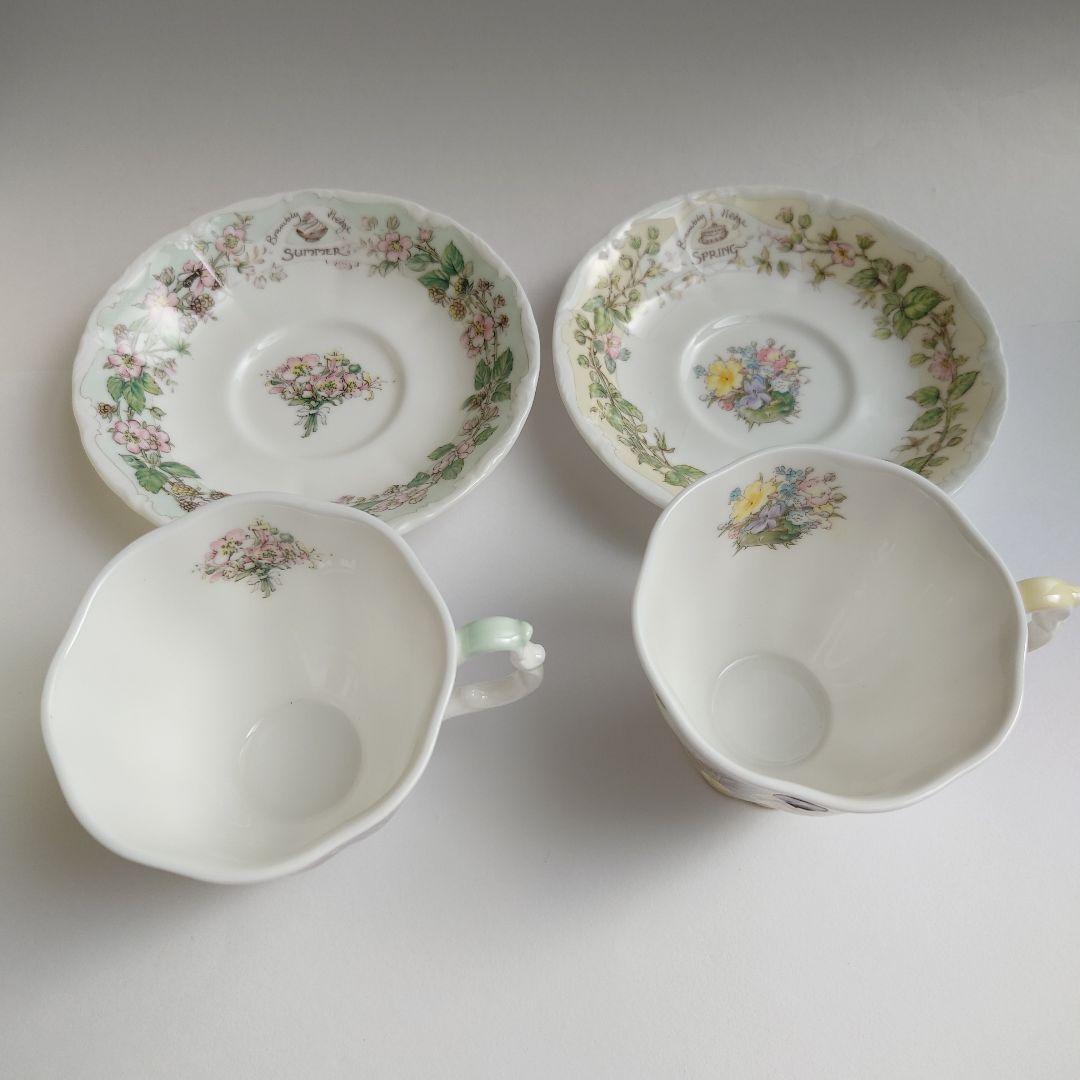 ロイヤルドルトン　ブランベリーヘッジ　春　夏　2客セット　未使用