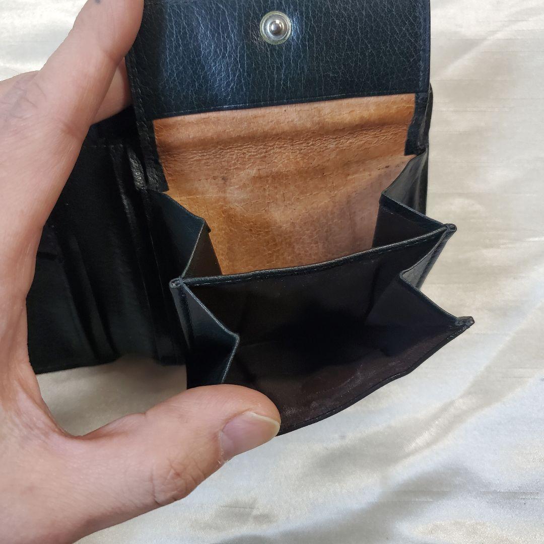 Vivienne westwood ブラックレザー 二つ折り財布　ハーフ