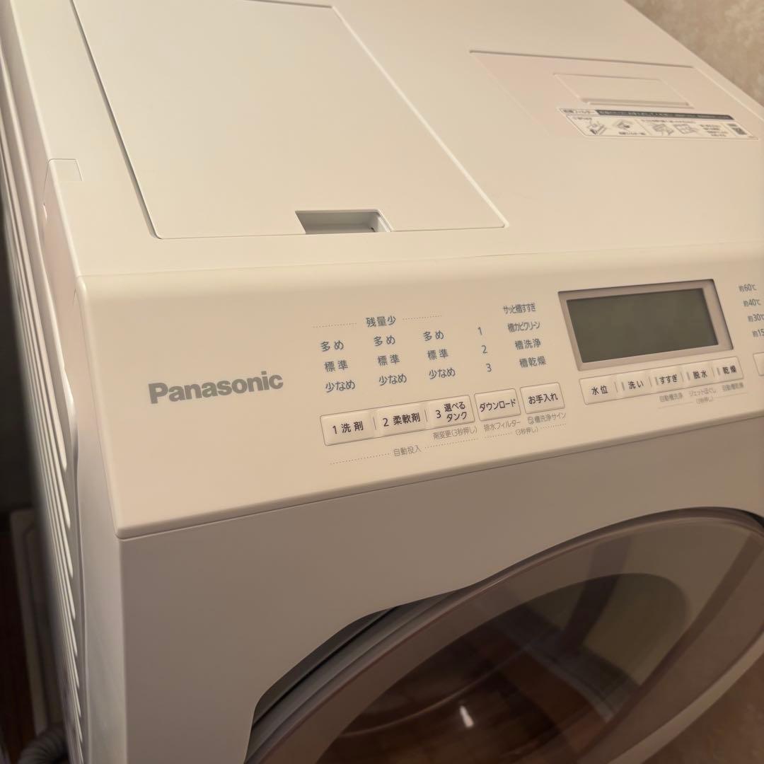 25年式　Panasonic ドラム式洗濯機　NA-LX127DR-W
