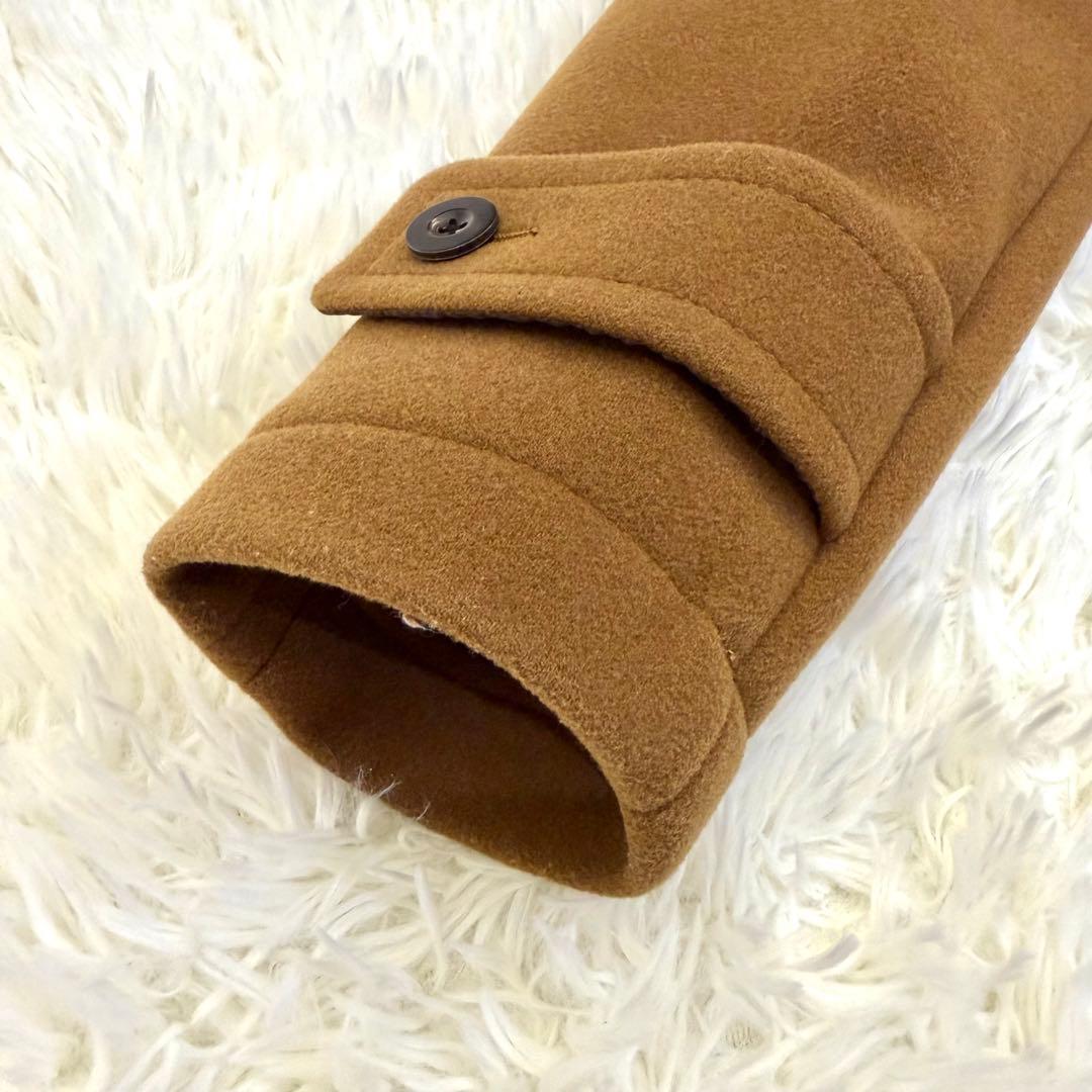 美品 MACPHEE メルトンウール ロング ダッフルコート キャメル