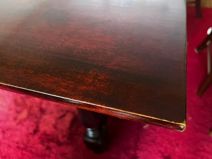 九州民藝家具⑤ ダイニングテーブル　桜ムク材　経年変化によるいい色合い