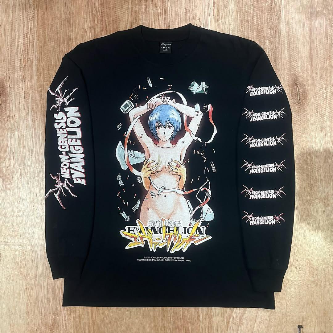 [激レア】 エヴァンゲリオン レイ　ロンTシャツ サイズ　Ｌ